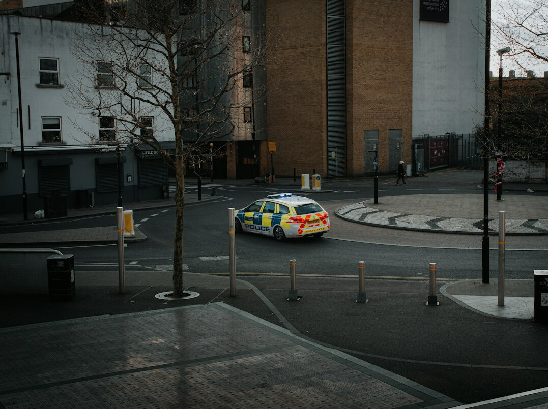 detective investigating crime scene