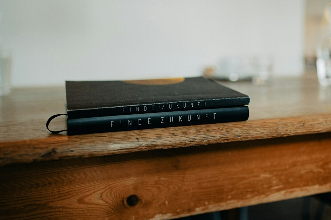 mystery book on table