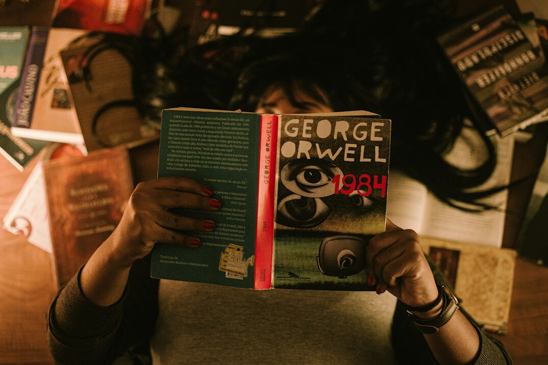 detective reading mystery novel